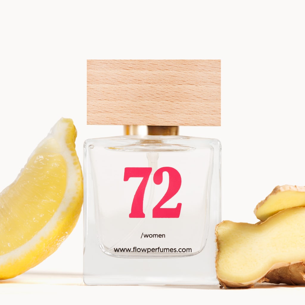 Zamiennik perfum Addict 2 Dior – energetyzujący i radosny zapach z cytryną i imbirem, Flow Perfumes nr 72.