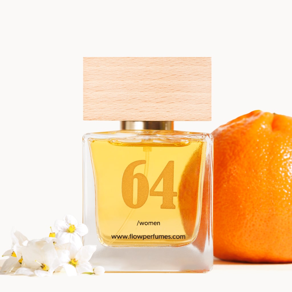 Zamiennik perfum Allure Chanel – kobiecy zapach z mandarynką i kwiatami, Flow Perfumes nr 64.