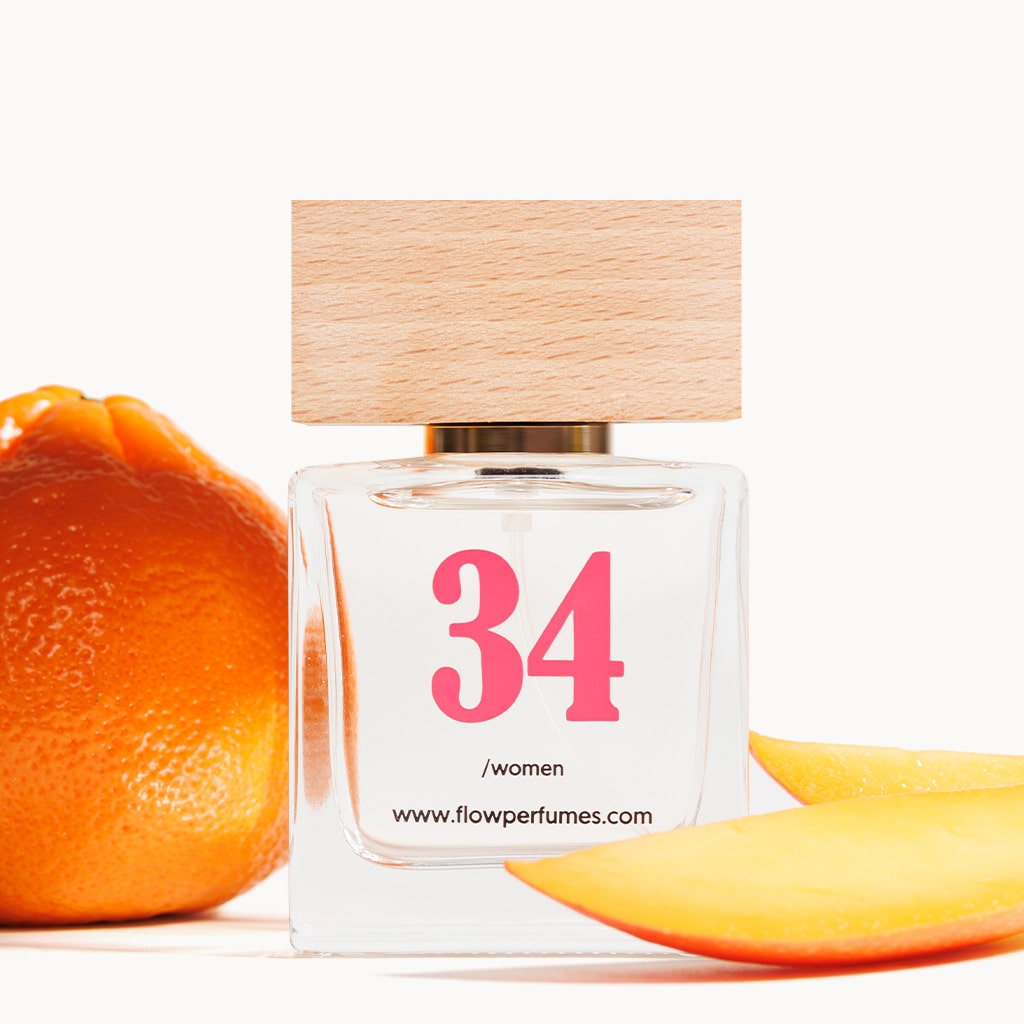 Zamiennik perfum Amor Amor Cacharel – owocowy zapach z mango i pomarańczą, Flow Perfumes nr 34.