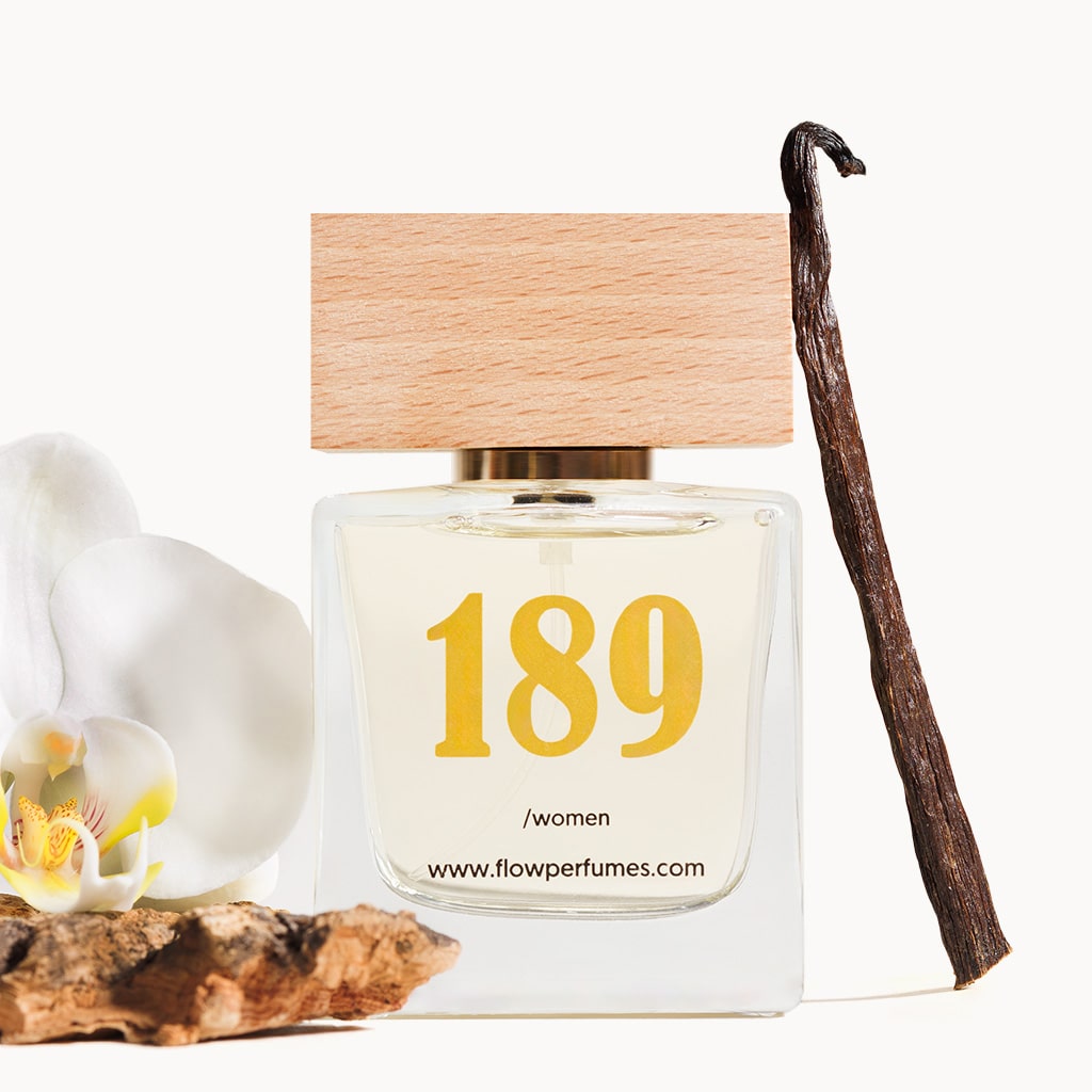 Zamiennik Ange ou Démon Givenchy – kobieca tajemniczość spleciona z nutami orchidei, wanilii i drzewnej głębi. Flow Perfumes Nr 189.