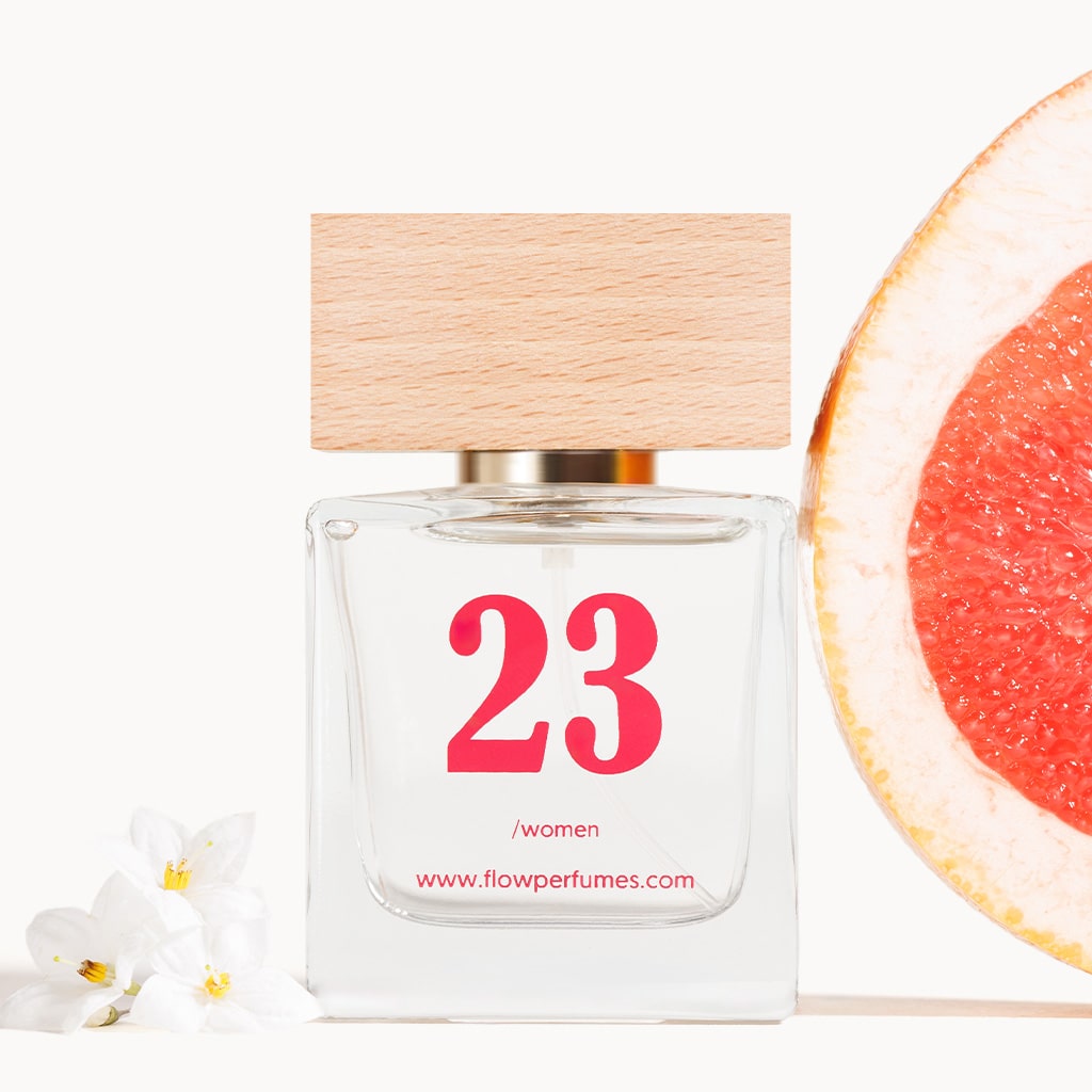 Zamiennik perfum Bright Crystal Versace – kwiatowo-cytrusowy zapach z grejpfrutem i białymi kwiatami, Flow Perfumes nr 23.
