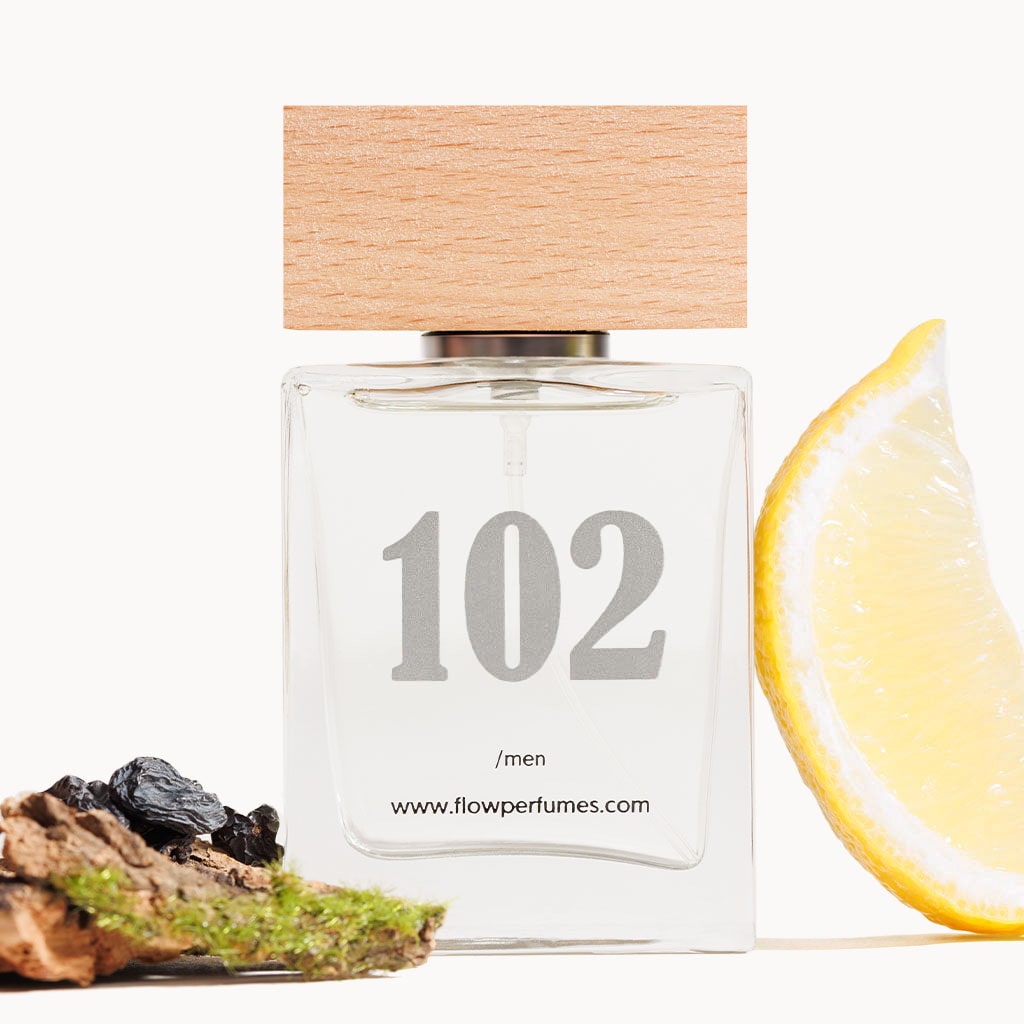 Zamiennik perfum Chrome Azzaro – energetyzująca świeżość cytrusów i męska elegancja Flow Perfumes Nr 102.