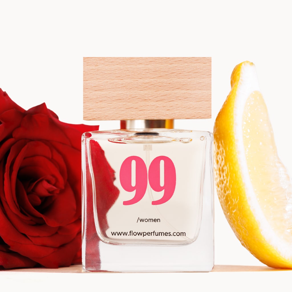 Zamiennik perfum Elle Yves Saint Laurent – odważny, różany szyk z cytrusową nutą w butelce Flow Perfumes Nr 99.