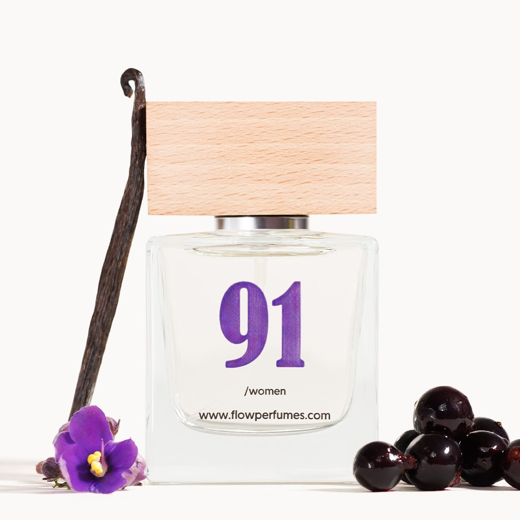 Zamiennik perfum Hypnose Lancôme – zmysłowa wanilia i czarna porzeczka w Flow Perfumes nr 91.