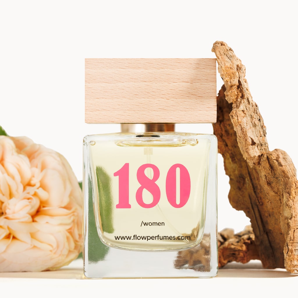 Zamiennik Ma Vie Hugo Boss – kobiecy, nowoczesny i pełen klasy. Flow Perfumes Nr 180 otula subtelnym różanym wdziękiem i eleganckim drzewnym ciepłem.