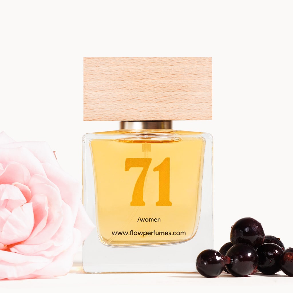 Zamiennik perfum Magie Noire Lancôme – tajemniczy i zmysłowy zapach z różą i czarną porzeczką, Flow Perfumes nr 71.