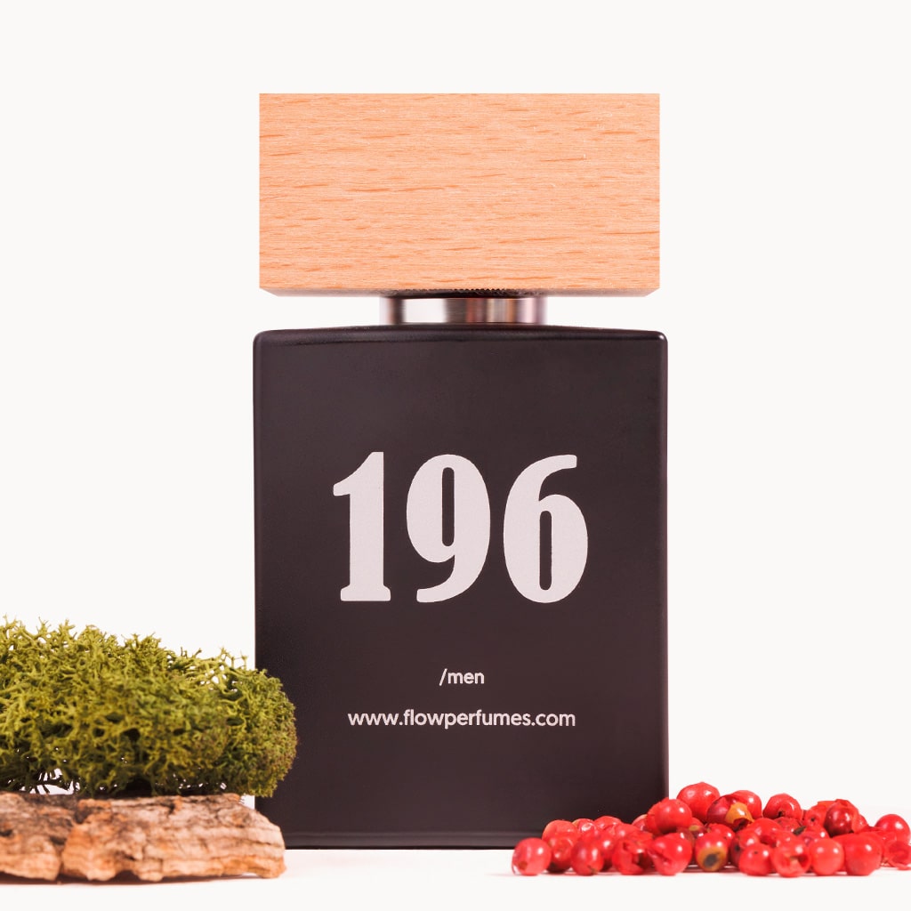 Zamiennik Ombré Leather Tom Ford – męska wolność zaklęta w czarnej skórze, czerwonym pieprzu i dzikiej naturze. Flow Perfumes Nr 196.