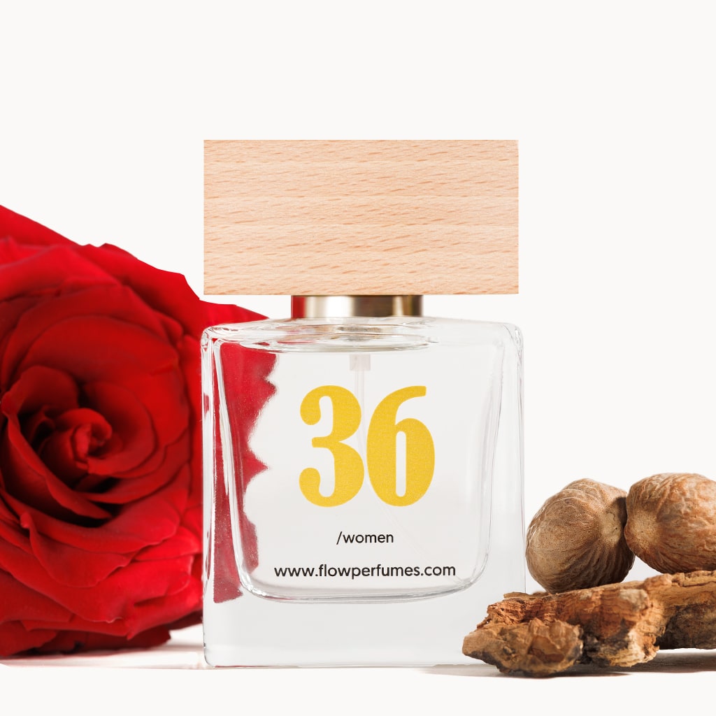Zamiennik perfum Pour Femme Lacoste – kobiecy zapach z różą i gałką muszkatołową, Flow Perfumes nr 36.