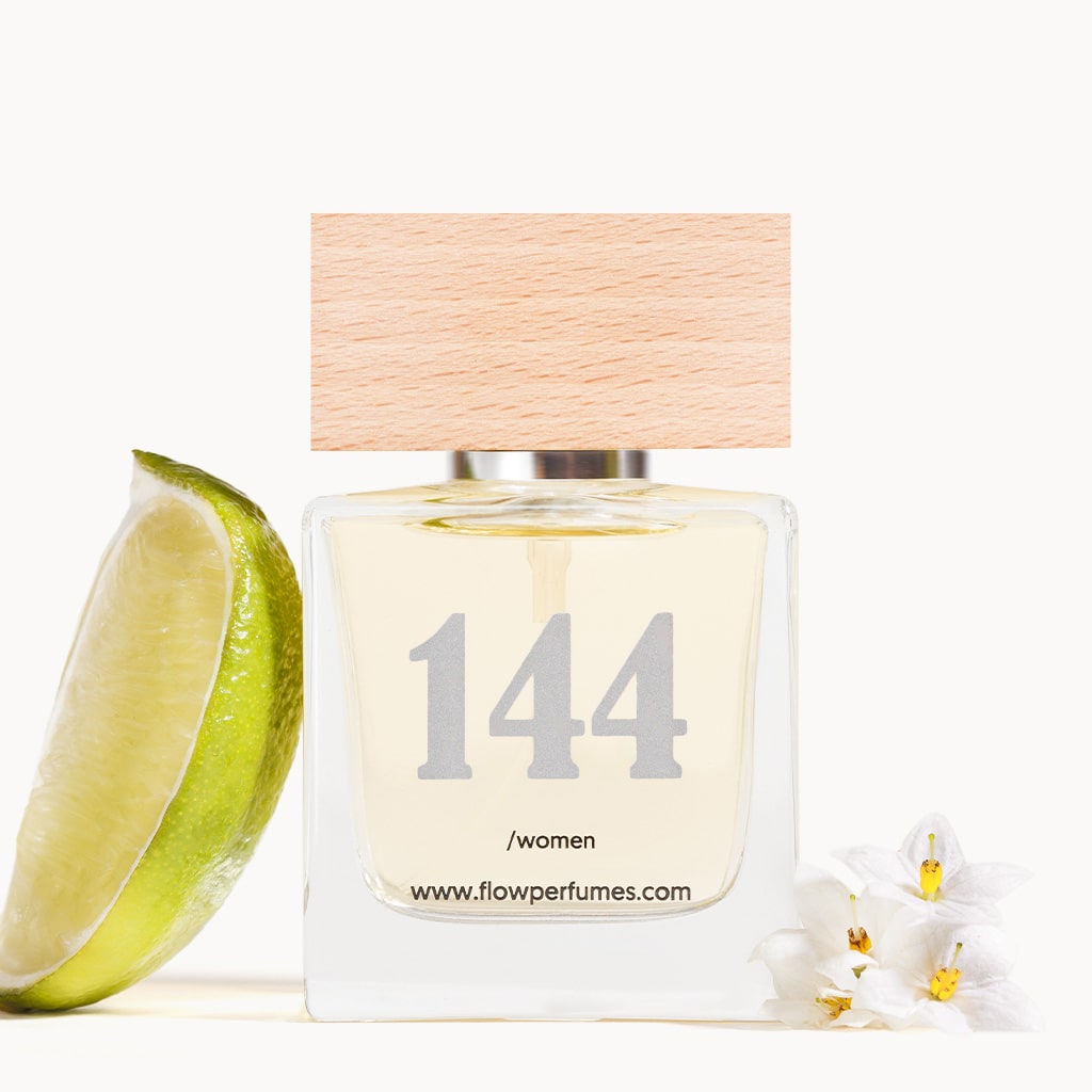 Zamiennik perfum Envy Gucci – orzeźwiająca limonka i delikatny jaśmin w eleganckiej, kobiecej kompozycji. Flow Perfumes Nr 144.