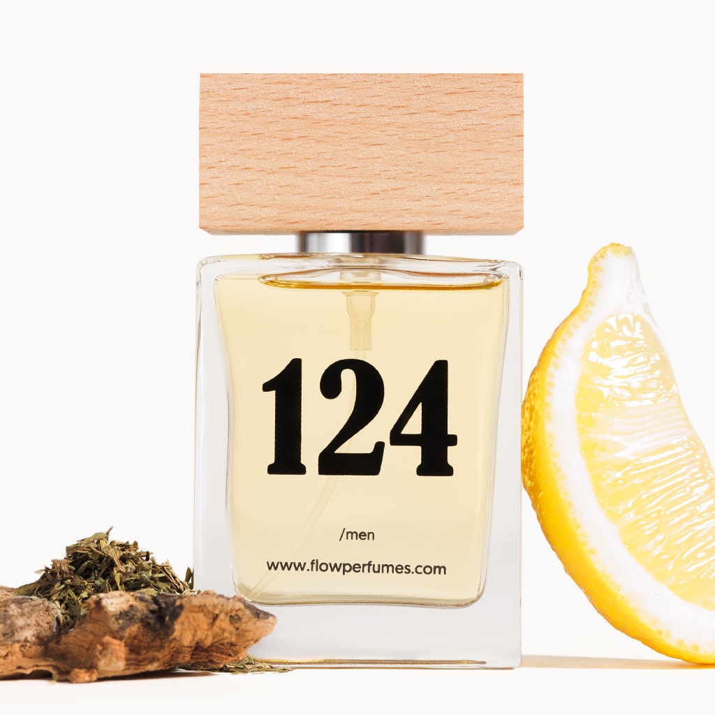 Zamiennik perfum For Him od Narciso Rodriguez – magnetyczny i elegancki zapach z piżmową głębią i świeżym cytrusowym otwarciem. Flow Perfumes Nr 124.
