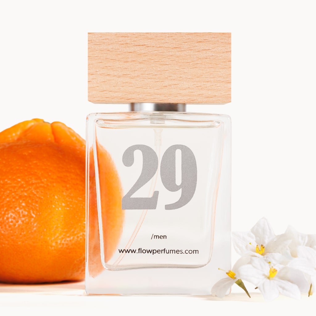 Zamiennik perfum Invictus Paco Rabanne – męski zapach z mandarynką i białym kwiatem, Flow Perfumes nr 29.