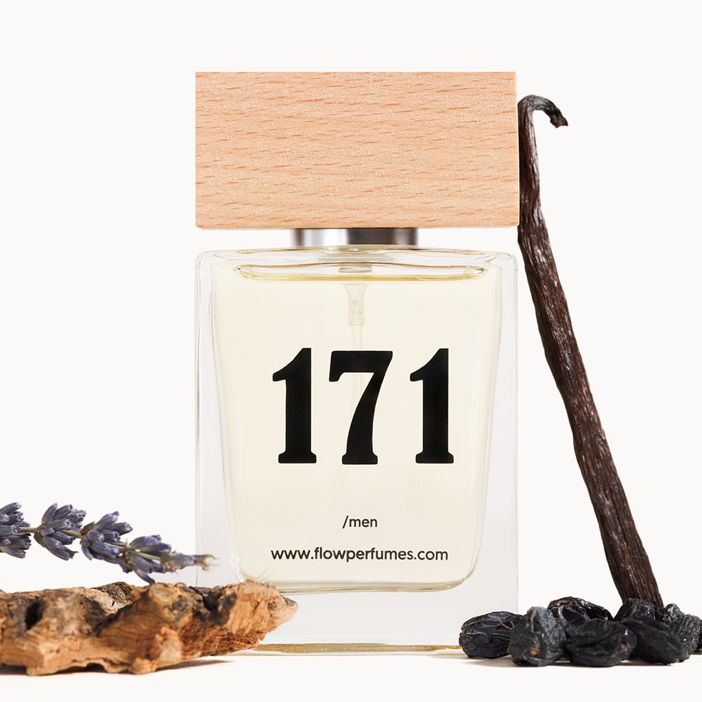 Zamiennik perfum Scandal Pour Homme – zmysłowa lawenda, wanilia i ciemne winogrona w prowokującej, męskiej kompozycji. Flow Perfumes Nr 171.