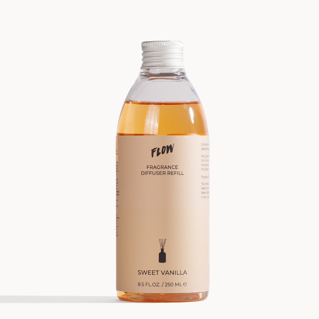 Sweet Vanilla 250 ml – Autorski Dyfuzor Zapachowy Uzupełnienie | Flow Perfumes