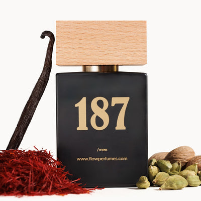 Zamiennik Noir Extreme Tom Ford – zmysłowa eksplozja kardamonu, wanilii i szafranu z nutą orientalnej słodyczy. Flow Perfumes Nr 187.