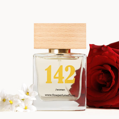 Zamiennik perfum Alien Thierry Mugler – intensywna jaśminowa poświata z nutą zmysłowej róży. Flow Perfumes Nr 142.