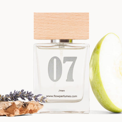 Zamiennik Code Armani – świeży, męski zapach z jabłkiem, lawendą i drewnem, Flow Perfumes nr 07.