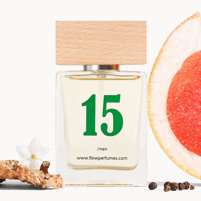 Zamiennik perfum Essential Lacoste – świeży zapach z grejpfrutem, białym kwiatem i korą, Flow Perfumes nr 15.