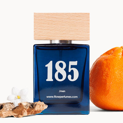 Zamiennik Layton Parfums de Marly – energetyczna mandarynka i białe kwiaty na zmysłowej, drzewnej bazie. Flow Perfumes Nr 185.