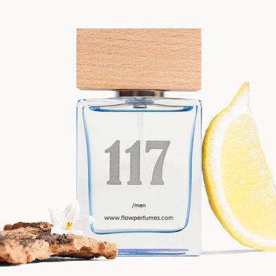 Zamiennik perfum Man Eau Fraîche Versace – świeży, cytrusowy i pełen energii zapach na co dzień. Flow Perfumes Nr 117.