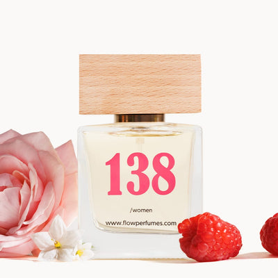 Zamiennik perfum Mon Paris Yves Saint Laurent – owocowa eksplozja malin, jaśminu i róży w zmysłowej kompozycji. Flow Perfumes Nr 138.