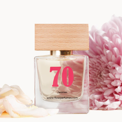 Zamiennik perfum Noa Cacharel – pudrowy zapach z piżmem, białymi kwiatami i nutą zieleni, Flow Perfumes nr 70.