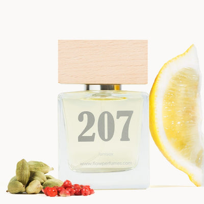 Zamiennik Pacific Chill Louis Vuitton – energetyzująca świeżość cytryny z kardamonem i różowym pieprzem. Flow Perfumes Nr 207.