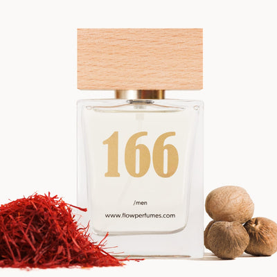 Zamiennik perfum Ganymede Marc-Antoine Barrois – szafran i gałka muszkatołowa w eleganckim, mineralnym ujęciu. Flow Perfumes Nr 166.